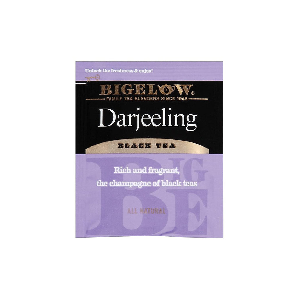 Bigelow Darjeeling Blend Tea 28-Count Box (Pack of 1) Black Tea Bold and Antioxidant-Rich Full Caffeine Black Tea in Foil-Wrapped Bags