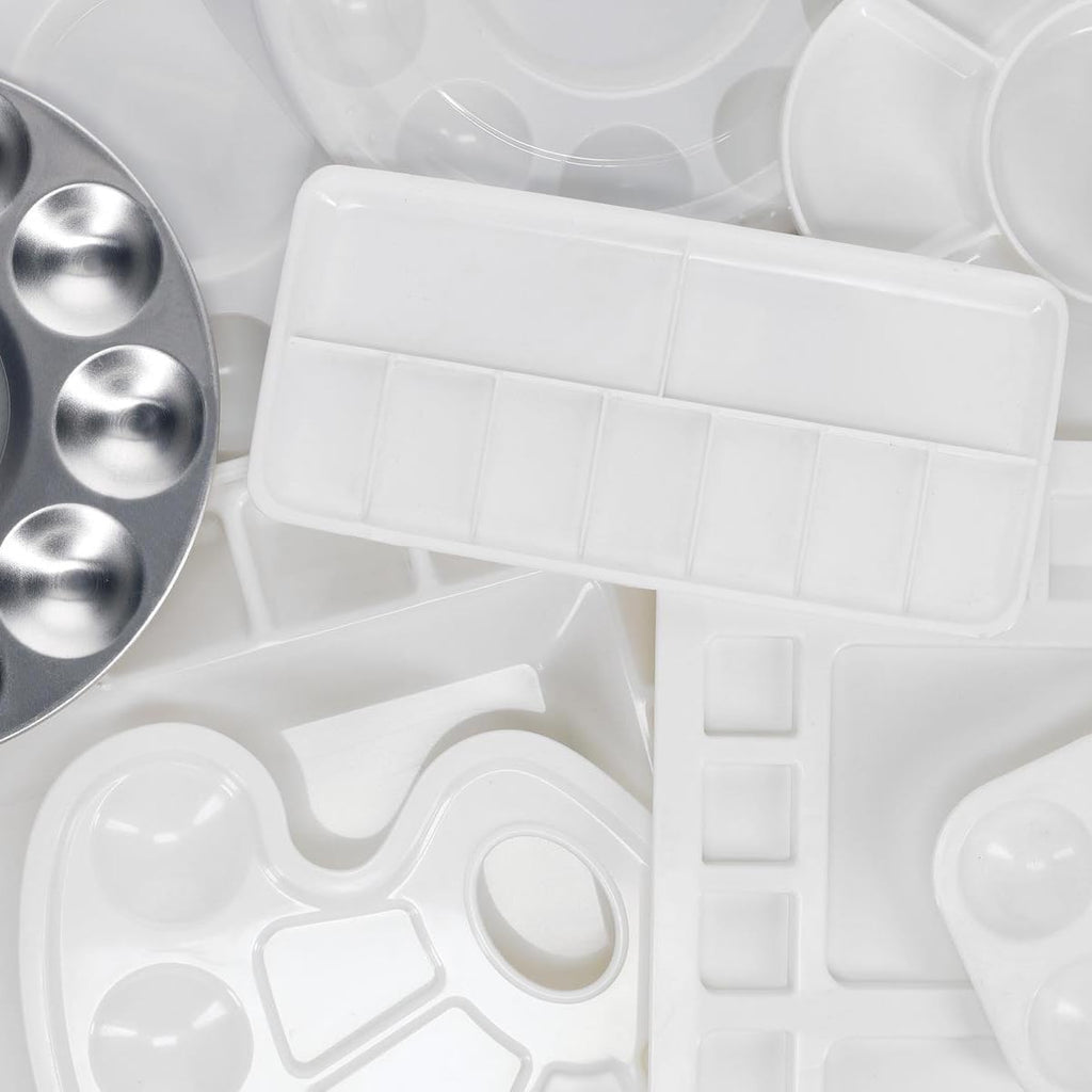 Pro Art Palette Plastic Round 10 Well Tray, Paint Palette, Paint Tray, Pallet, Tray Palette, Plastic Pallet, Trays, Pallete, Acrylic Palette Tray