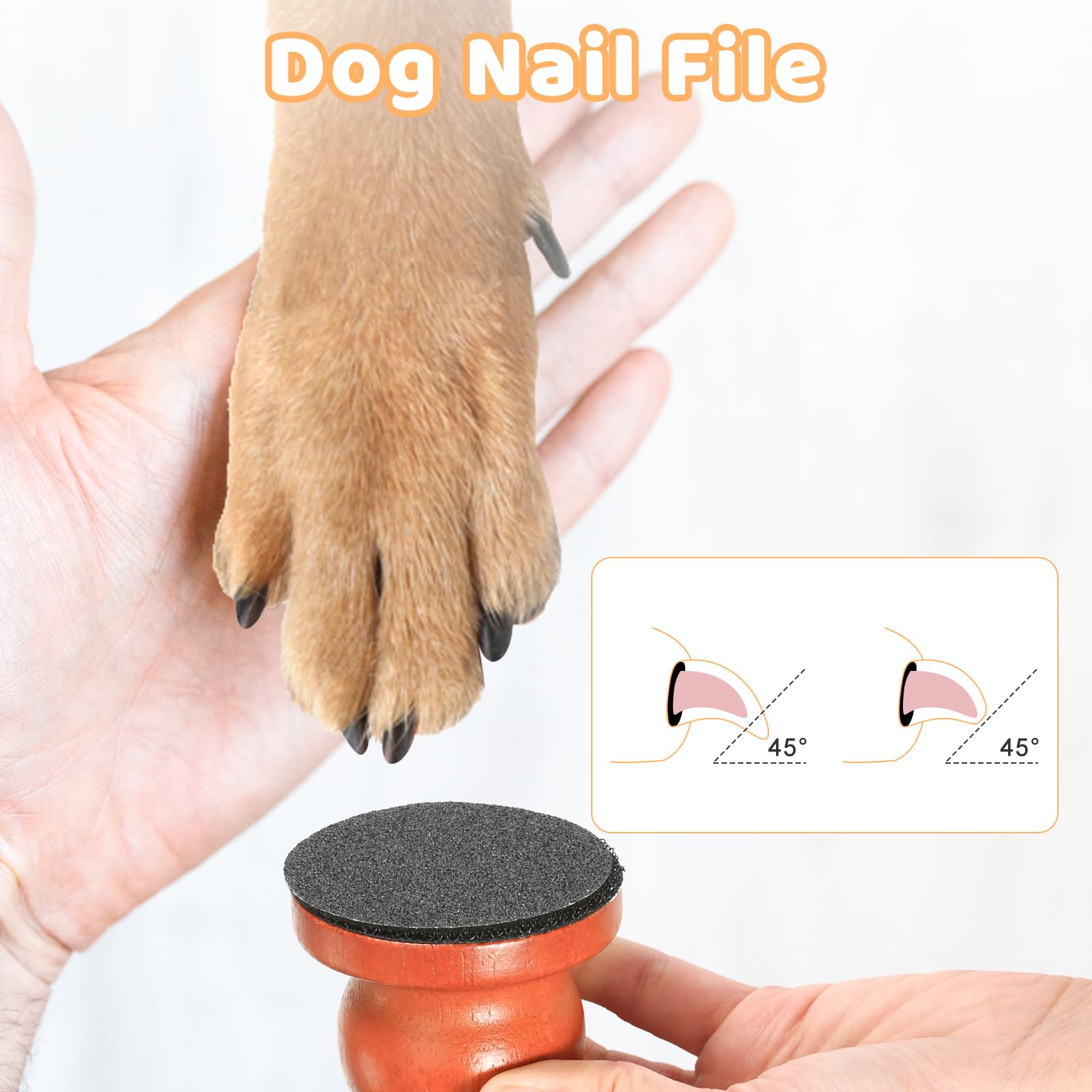 Jeqqinuz Dog Nail File, hand held