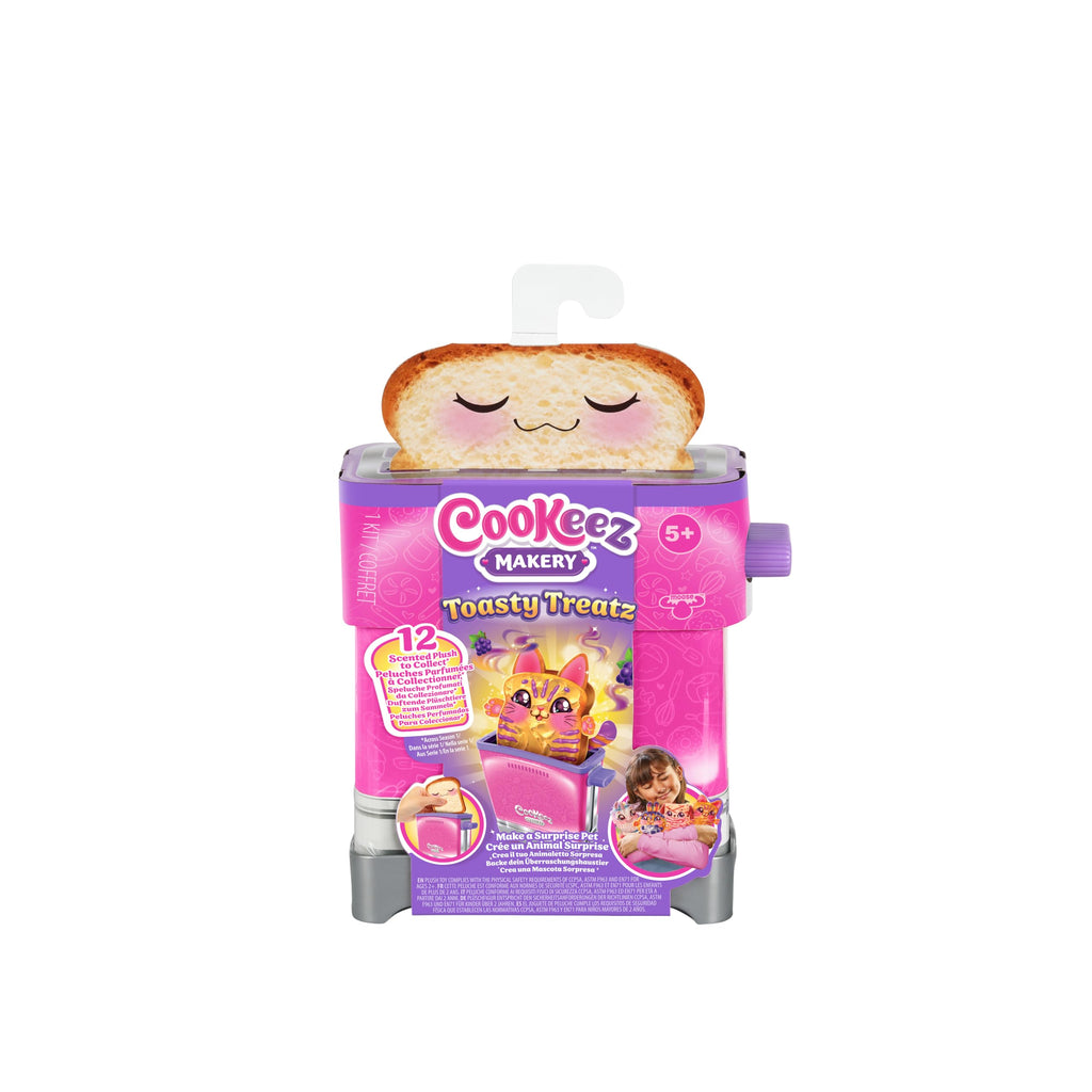 Cookeez Makery Toasty Treatz Toaster with Scented Plush Surprise, Pop-Tart Pop, Squishy Friend