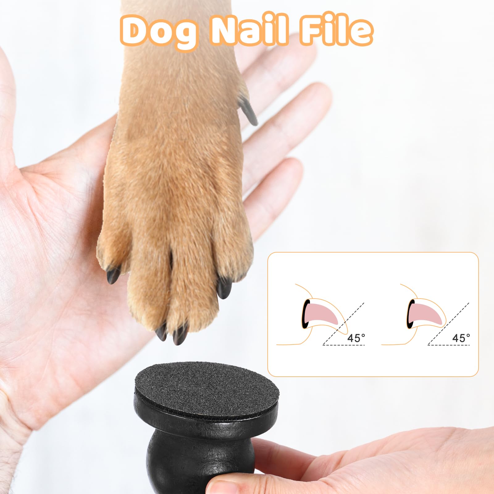 Jeqqinuz Dog Nail File, hand held