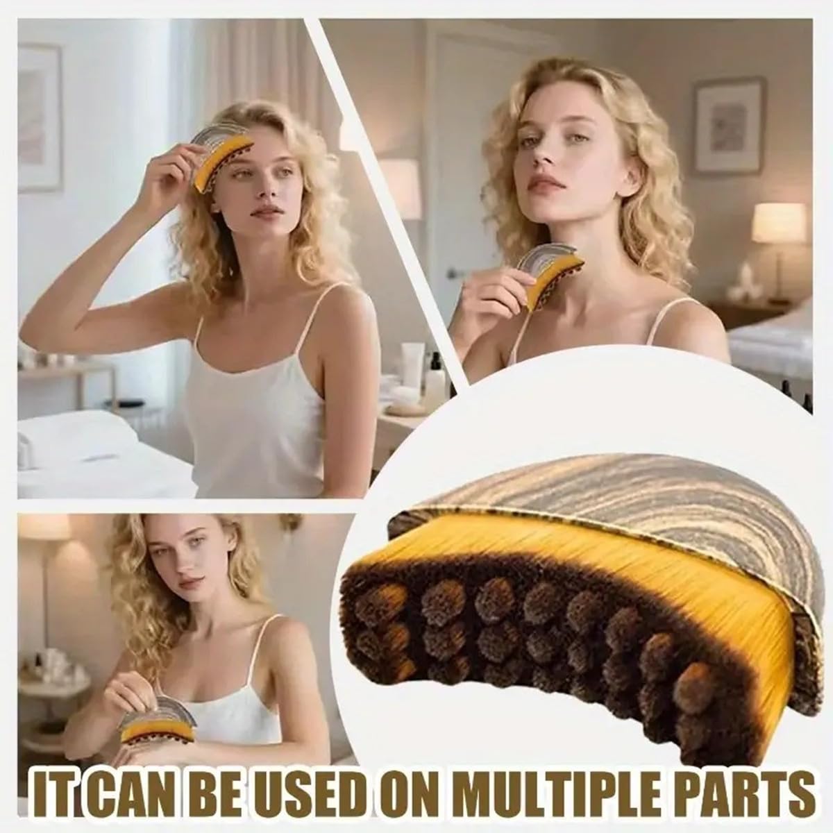 Lymphatic Contour Face Brush for Facial Massage, Rejuvenating & Depuffing - Manual Gua Sha Alternative for Jawline Lifting, Eye Bags, Double Chin & Neck Care(1 Pcs)