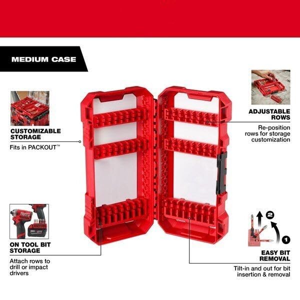 For Milwaukee Tool 48-32-4010 54 Pc. Shockwave Impact Duty Driver Bit Set