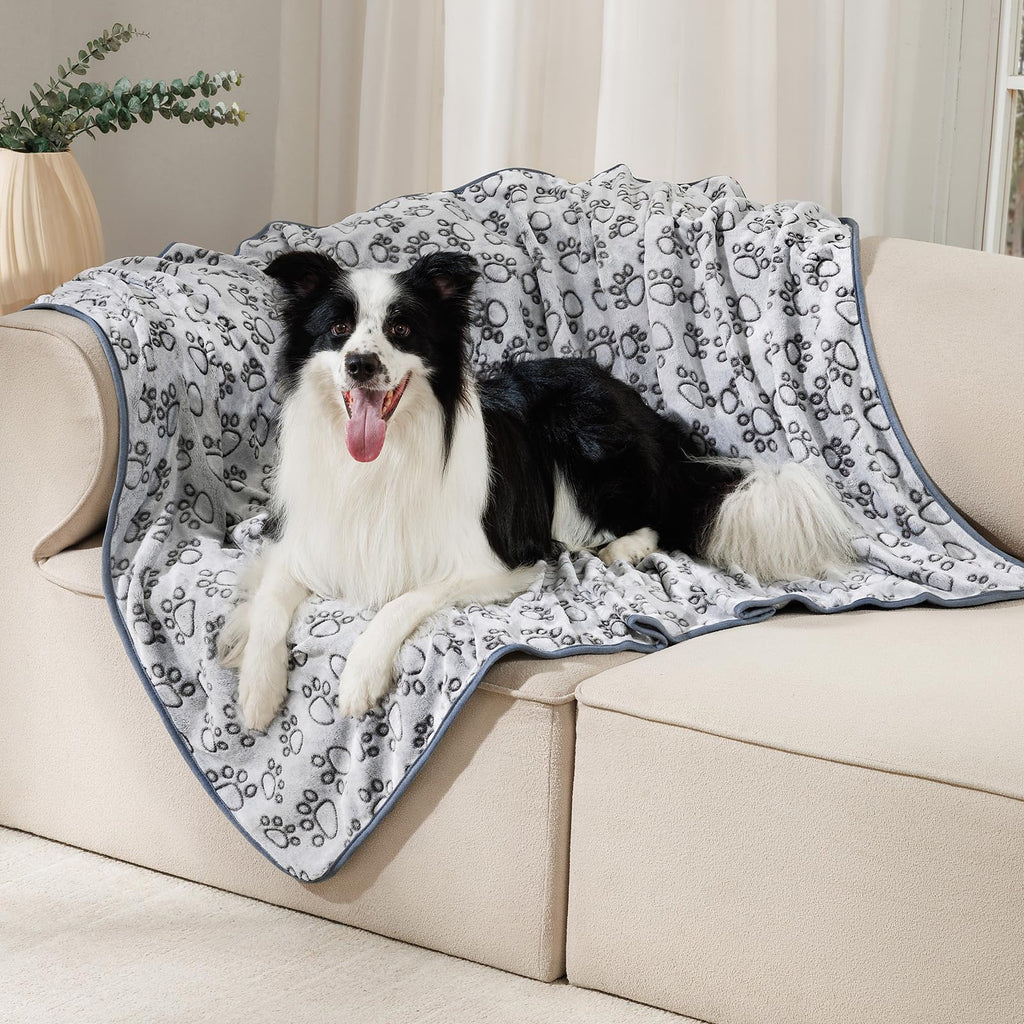 1 Pack 3 Blankets Super Soft Fluffy Premium Fleece Pet Blanket Flannel Throw for Dog Puppy Cat - Paw