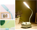 Genyerl LED Desk Lamp for Kids,Mini Cat Night Light, Cute Cat Foldable USB Rechargeable Reading Light Bedroom Children's Bedside Study (Pink)