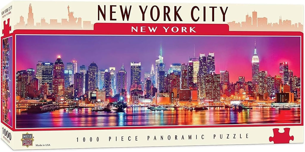 MasterPieces Cityscape Panoramics 1000 Puzzles Collection - New York Panoramic 1000 Piece Jigsaw Puzzle